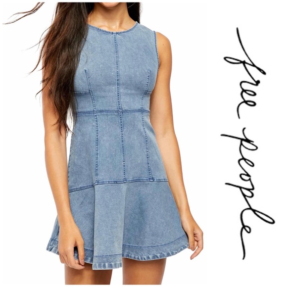 Free People Alex Mini Dress - Ocean spray - Picture 3 of 5